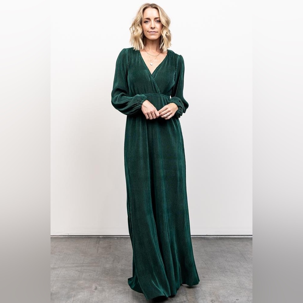 Venus Pleated Maxi Dress